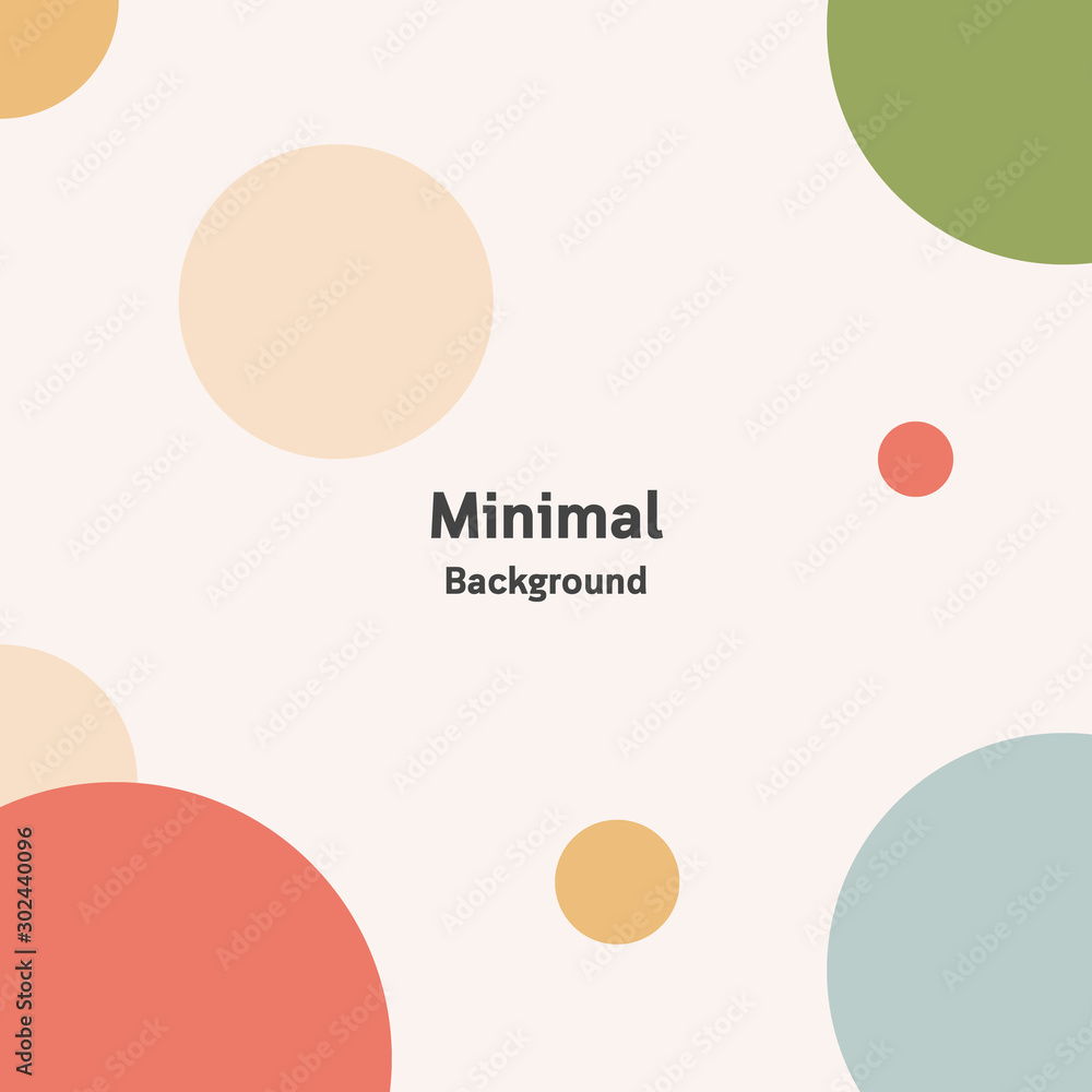 Poster minimal background with colorful circle. abstract shape background. vector illustration.
