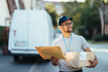 He always makes deliveries with a smile!