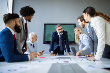 Meeting Corporate Success Business Brainstorming Teamwork Concept