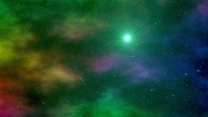 Obraz na płótnie Canvas Abstract Space Supernova Nebula
