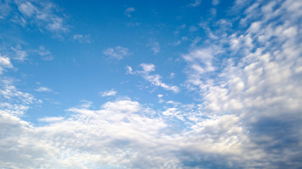 blue sky with beautiful natural white clouds