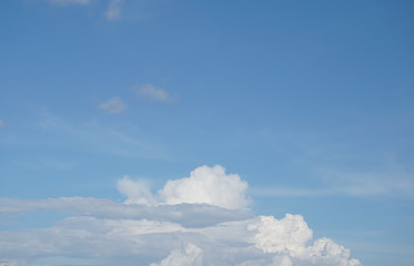 blue sky with white clouds