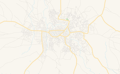 Printable street map of Mubi, Nigeria