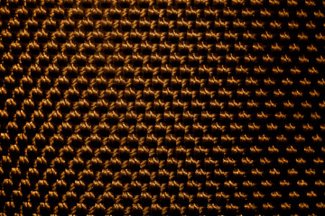 woven pattern in gold color