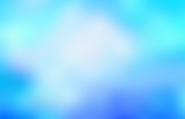 Fototapeta premium Empty blue winter background. Blurred ice abstract texture. Defocus pattern illustration.