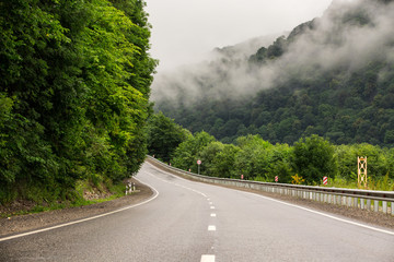 road in mountains