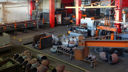The general plan of the workshop for the manufacture of products from pipes of large diameter.