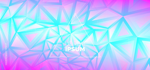 Obraz premium Minimal Triangles Wallpaper. Trendy Polygon 