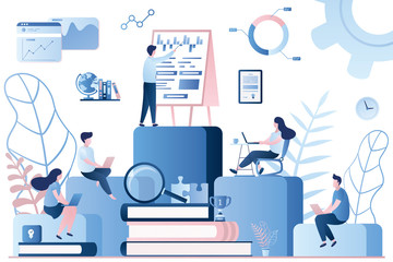  Internal education, staff training or education, professional development program concept.