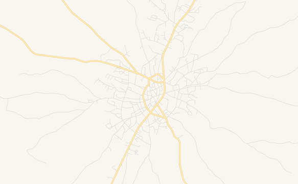 Printable street map of Ugep, Nigeria