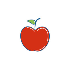 Isolated apple icon fill design