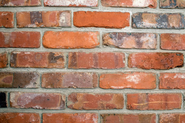 Brick wall with a weathered look