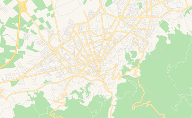Printable street map of Blida, Algeria