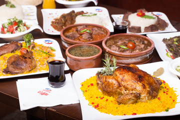 Oriental food and main dish  