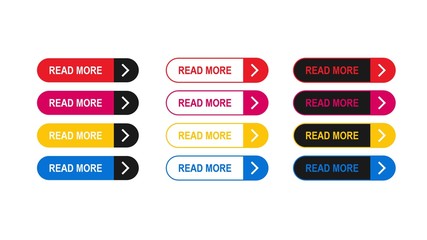 Big collection buttons Read More. Different colorful button set.Vector illustration