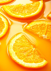 Plakat orange slices background