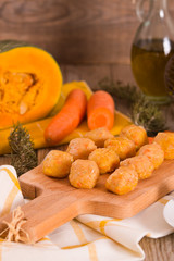 Pumpkin chicken meatballs.