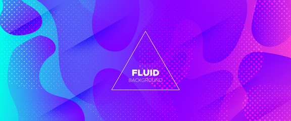 Violet Abstract Shapes. Geometric Background. 