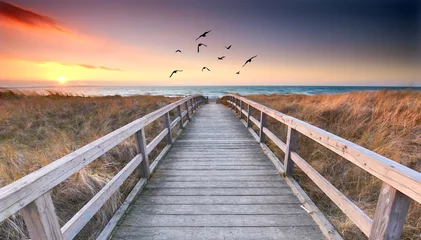 Fotobehang romantische weg naar het strand © Jenny Sturm