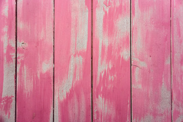 natural wood background, pink, unevenly painted