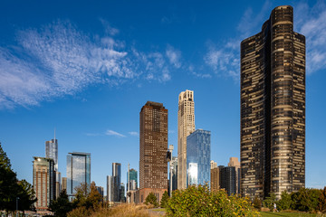 Fototapeta premium View of Chicago from Nave Pier 