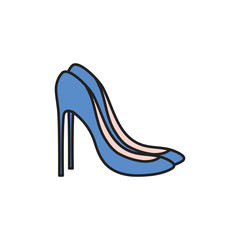 Isolated heels icon fill design