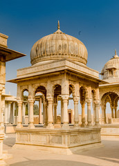 The architectural view of historical monuments at bikaner city which early used by the kings