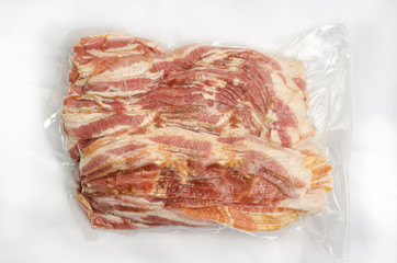 Bacon vacuum packed ham