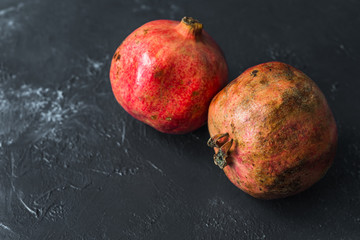pomegranate on a dark background