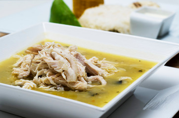 chicken, potato, yucca and vegetable soup