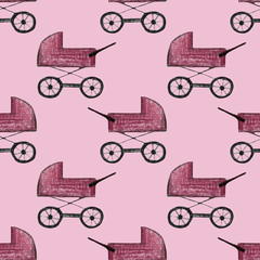 Collection of cute children's pencil drawings of kids, animals, nature, objects, toys, games