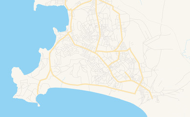 Printable street map of Kigoma, Tanzania