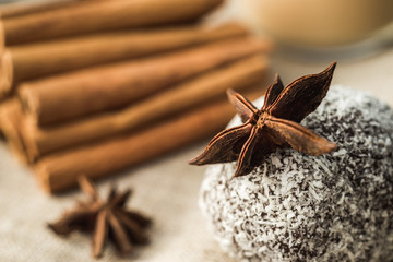 aromatic star anise and cinnamon