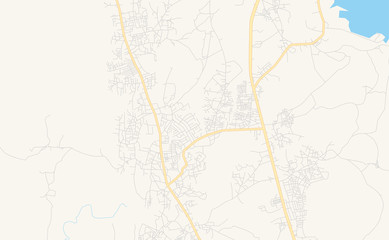 Printable street map of Suleja, Nigeria