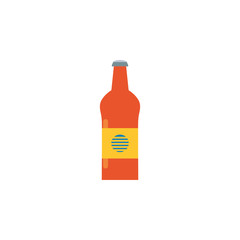 Isolated drink bottle icon flat design