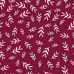 Seamless pattern design for fabric, textile, wallpaper stationery, surface design decoration. Christmas tileable pattern inspired by traditional farmhouse christmas in scandinavian style