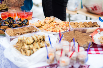 food in market