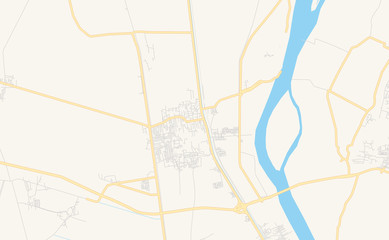 Printable street map of Mallawi, Egypt