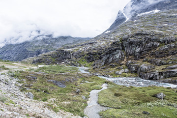 Fototapeta premium Norwegen, Landschaft um Andalsnes, Trollstigen