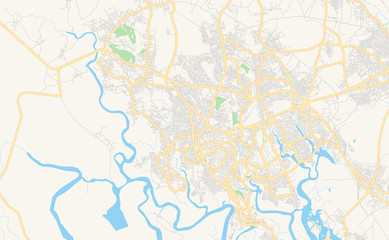 Printable street map of Buguma, Nigeria