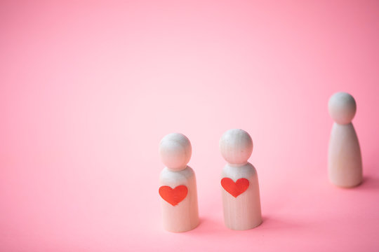 Valentine's Day. Family together. Love concept 