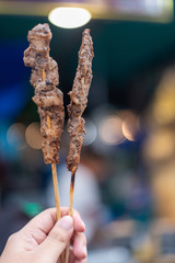 burning incense in chinese temple