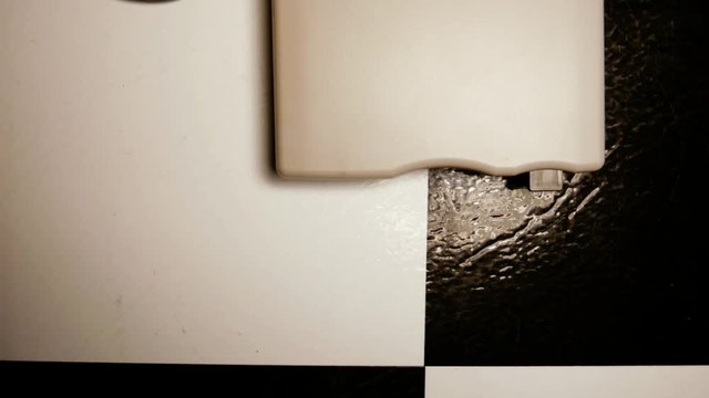 Person Uses a Floppy Disk Drive