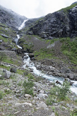 Wasserfall am Trollstigen, Norwegen