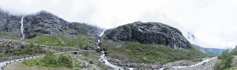 Wasserfall am Trollstigen, Norwegen