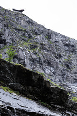 Trollstigen, Aussichtsplattform von unten
