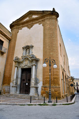 church St. Francis XI century in Baroque style  Mazara del Vallo Sicily