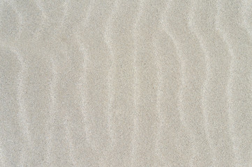 Fototapeta na wymiar White Beach Sand Wavy Surface Background.