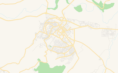 Printable street map of Guelma, Algeria