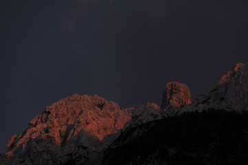 Sonnenuntergang am Wilden Kaiser